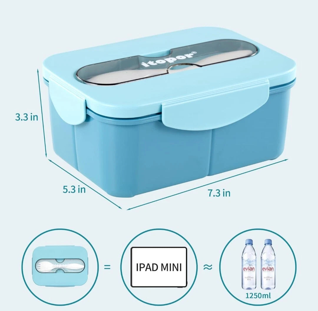 Kids Leak-Proof Bento Lunch Box with Utensils – BPA-Free